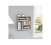vidaXL Étagère murale 45,1x16x45,1 cm Gris béton aggloméré