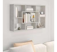 Étagère Murale Gris Béton 85x16x52,5 cm Bois d'Ingénierie Flottante vidaXL