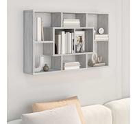 Étagère Murale Gris Béton 85x16x52,5 cm Bois d'Ingénierie Flottante vidaXL