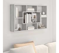 Étagère Murale Gris Béton 85x16x52,5 cm Bois d'Ingénierie Flottante vidaXL
