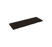 vidaXL Étagère murale 363843 – Chêne massif traité Gris foncé 180×60×6 cm