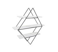 Etagère murale HWC-A80 60x55x12cm shabby blanc