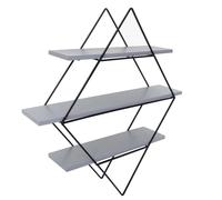 Mendler Étagère murale HWC-A80 60 x 55 x 12 cm gris-bleu Gris G
