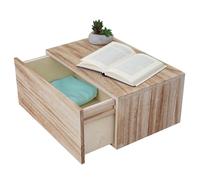 Étagère murale HWC-C55, étagère tiroir, style shabby, vintage 21x46x30cm brun naturel