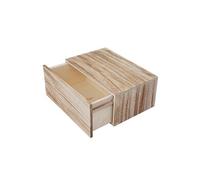 Étagère Murale Hwc-C55, Étagère Tiroir, Style Shabby, Vintage 21x46x30cm Brun Naturel Multicolore