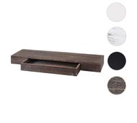 Étagère murale MENDLER HWC-H37 8x80x25cm brun shabby Brun G