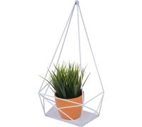 Mendler Étagère Murale HWC-K79, Étagère Suspendue Étagère de décoration Étagère de Cuisine, métal 44x23x11cm - Blanc