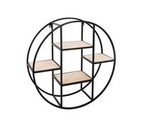 Atmosphera - Etagère murale industrielle Torof - Diam. 78 cm - Noir - Torof Noir G