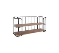 Atmosphera - Etagère murale industrielle Ygor - L. 75 x H. 36 cm - Noir - Ygor Noir G