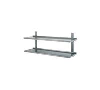Etagère Murale Inox Pleine sur Crémaillères - L2G - Inox1200 inox
