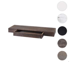 Étagère murale MCW-H37 8x80x25cm brun shabby