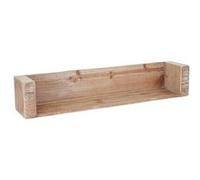 Étagère Murale MENDLER HWC-A15, Étagère de Suspension, Sapin Massif Rustique 80cm Marron G