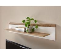 Étagère Murale Merle 107Cm Chêne Riviera Blanc Mat Moderne 77250533