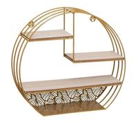 Étagère murale métal doré 40x36cm - Atmosphera createur d'interieur
