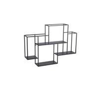 Étagère murale métal rectangle 75x55 cm - Table Passion - Noir - Métal Noir G