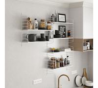 Étagère murale modulaire 'Strängnäs' set de 3 en acier 50 x 60 x 15 cm blanc