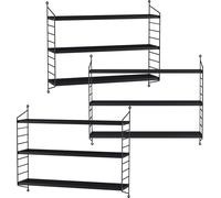 Étagère murale modulaire 'Strängnäs' set de 3 en acier 50 x 60 x 15 cm Noir