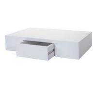 Etagère murale Oise, tiroir, 40cm blanc