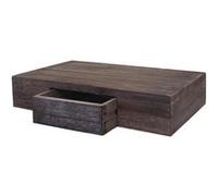 Étagère Murale Oise, Tiroir, 40cm Brun Shabby Multicolore