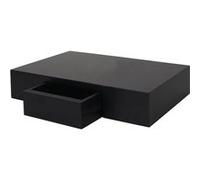 Etagère murale Oise, tiroir, 40cm noir