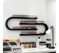 Étagère murale - Organiseur de rangement en forme de U pour vernis à ongles, huiles essentielles et parfums - Support suspendu multifonction pour salon et salon de beauté
