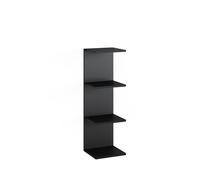 Vicco Étagère Murale Paolo, Noir, 30x95cm | pouvant être monté pour le rangement de livres et d’objets de décoration