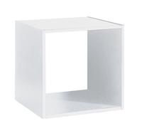 Etagère murale - PEGANE - Blanc - Longueur 34,4 - Profondeur 32 - Hauteur 34,4