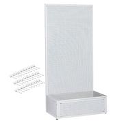 Étagère murale perforée pour garage, rangement pour forets et clés, supports, crochets longs, centre de rangement mural, présentoirs pour la maison, étagère de rangement sur pied en métal av