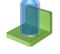 Étagère Murale - Petit Support Adhésif Puissant, Étagère Multifonctionnelle En Acrylique Épais | Rangement Pour Cuisine, Salle De Bain, Chambre À Coucher, Porte-éponge À Savon, Sans Perçage, Montage F