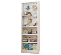 Étagère murale peu encombrante derrière la porte avec planche perforée - Meuble de rangement caché pour espaces de vie modernes