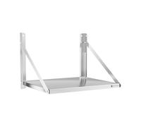 Royal Catering Étagère Murale Pliable Rabattable Pliante RC-BFWS6045 (60 x 45 cm, Capacité De Charge 40 kg, Épaisseur Tablette 30 mm, Montage Mural, Acier Inoxydable)
