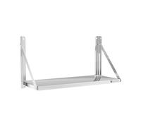 Étagère murale pliable - Acier inoxydable - 80 x 30 cm - 40 kg | Royal Catering
