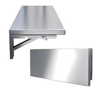 Étagère murale pliable en acier inoxydable pour camion de cuisine Étagère pliante multi-usage pour restaurant Garage Laundry 60 x 40 cm