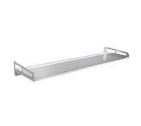 Étagère murale pliable en acier inoxydable pour micro-ondes - Réglable à 85 degrés - Gain de place - Taille L 100 cm x l 25 cm - Parfait pour la cuisine à la maison.
