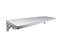 Étagère murale pliable en acier inoxydable - Très résistante - Montable pour cuisine commerciale, camion de restauration et buanderie - Design peu encombrant