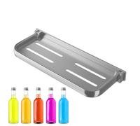 Étagère murale pliable en aluminium - Étagère flottante avec étagère de rangement - Étagère murale peu encombrante pour buanderies de camping-car