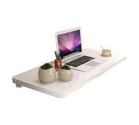 Étagère murale pliante avec supports, table rabattable for cuisine, salle à manger, bureau mural permettant d'économiser de l'espace for ordinateur portable, design compact et pliable(L90xW50cm/L35xW2