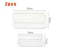 Étagère Murale Pliante Permettant De Gagner De L'Espace,Support De Rangement Pliable,Support De Téléphone Sans Poinçon,Plateau De Rangement Pour Routeur Wifi,Organisateur De Salle De Bain.Mix-2Pcs.