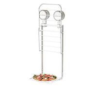 Étagère Murale Pliante Pour Salle De Bain | Organisateur À Ventouses Gain De Place 3 Niveaux - Étagères De Rangement Pliantes Murales | pour Intérieur Maison Cuisine Salle À Manger Chambre Légumes