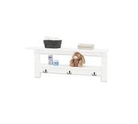 PINOLINO Étagère murale Emilia - Espace de rangement supplémentaire - En MDF mat uni - Blanc laqué