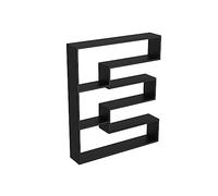 Étagère Murale pour Bar à vin avec étagère légère en Fer créatif, Rangement Rouge, Blanc, Champagne pour Bar, Salle à Manger, Meuble décoratif à vin Suspendu (Couleur : Black-E, Taille : 100