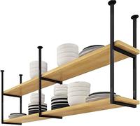 Étagère murale pour bouteilles de vin - Porte-bouteille robuste pour garage, cuisine ou comme support de plantes, supporte jusqu'à 70 kg