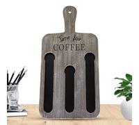 Étagère murale pour capsules de café, support pour capsules de café, étagère de rangement de 14 à montage mural vintage, accessoires pour stations, soup