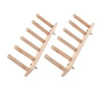 Étagère Murale pour Chat à Escalade, Kit 2 Pièces en Plastique | Conception à Plusieurs Niveaux Cadre Biseauté, Surface Lisse Beige, pour Mur Intérieur et Activité Féline
