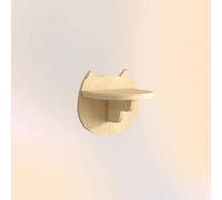 Étagère murale pour chat, étagère d'angle pour chat, perchoirs économiseurs d'espace, design en planche épaisse, combinaison de bricolage gratuite, parfaite pour les petits espaces