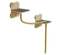 Étagère murale pour chat - Meuble mural pour chat - Perche et salon pour chats d'intérieur - Économie d'espace - Étagères montées pour chat - Pour fenêtre à la maison, jouer en intérieur et en