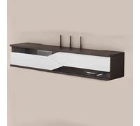 Étagère murale pour défonceuse avec porte coulissante, boîte de gestion des câbles de dissipation de la chaleur pour l'organisation de la maison et du bureau