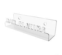 Étagère murale pour disques avec texte en acrylique 3D pour vinyles, CD et albums (transparent)