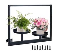 Étagère murale pour - Étagères en métal | Support pour pot de fleurs Décoration d'intérieur pour salon, appartement, entrée, cour, balcon, terrasse, serre extérieure, chambre à coucher