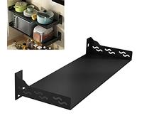 Étagère murale pour four à micro-ondes avec support de rangement pour économiser de l'espace - Support de rangement multifonction en aluminium pour une utilisation efficace à la maison